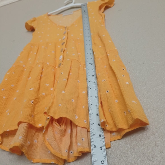 Urban Outfitters yellow women's short jumpsuit with flowers size xs-tp and tiere - Picture 6 of 13